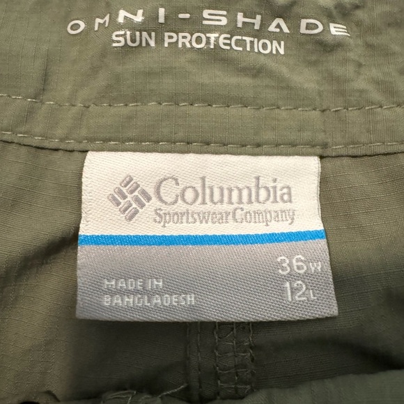 Columbia Omni-shade Cargo Shorts Size 36W Dusty Gray color - Picture 4 of 8